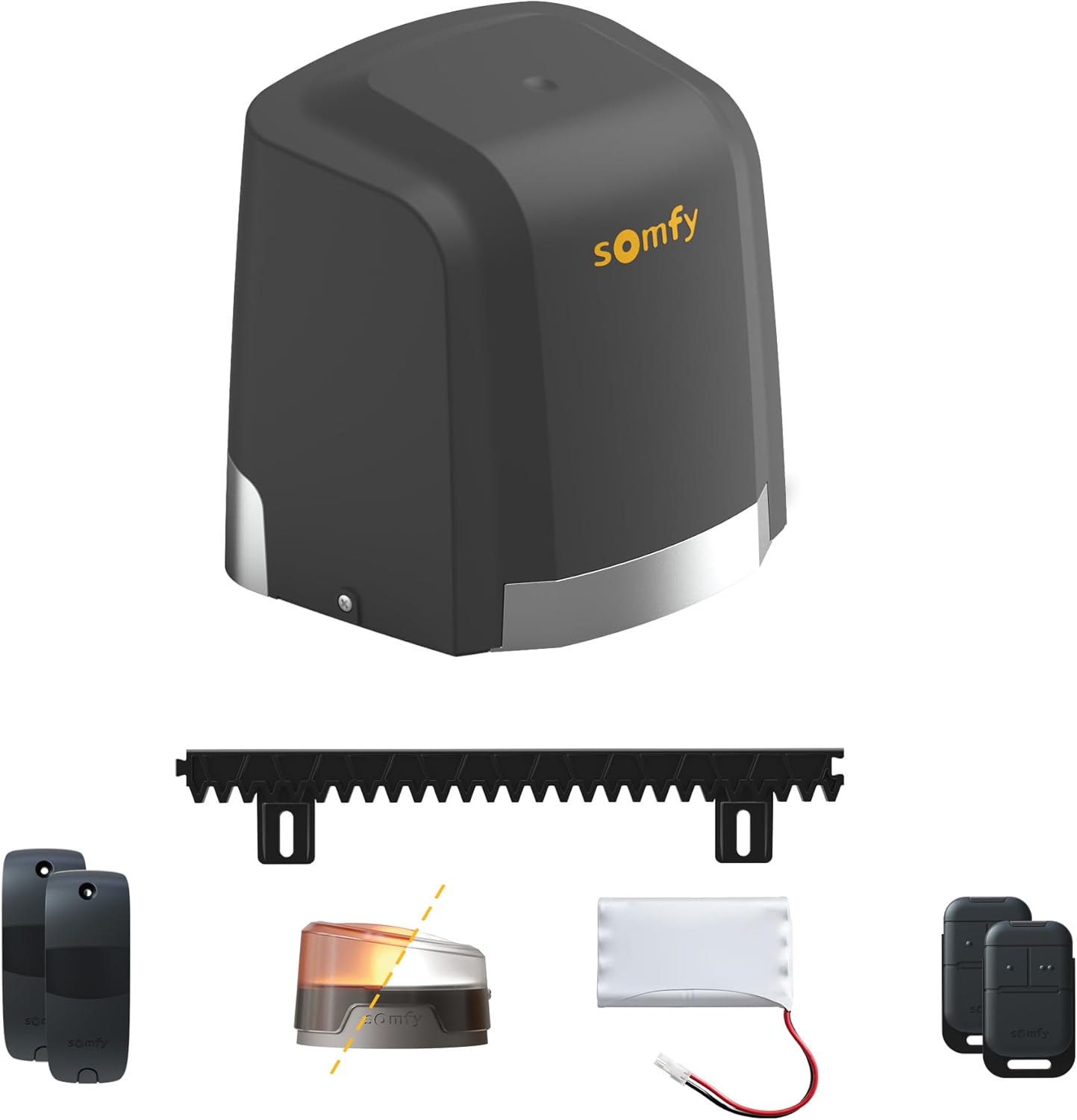 Thumbnail 4 de Somfy 1246285 – Motorisation pour portail coulissant Slidymoove 600, avec 2 télécommandes Keypop, batterie de secours et photocellules