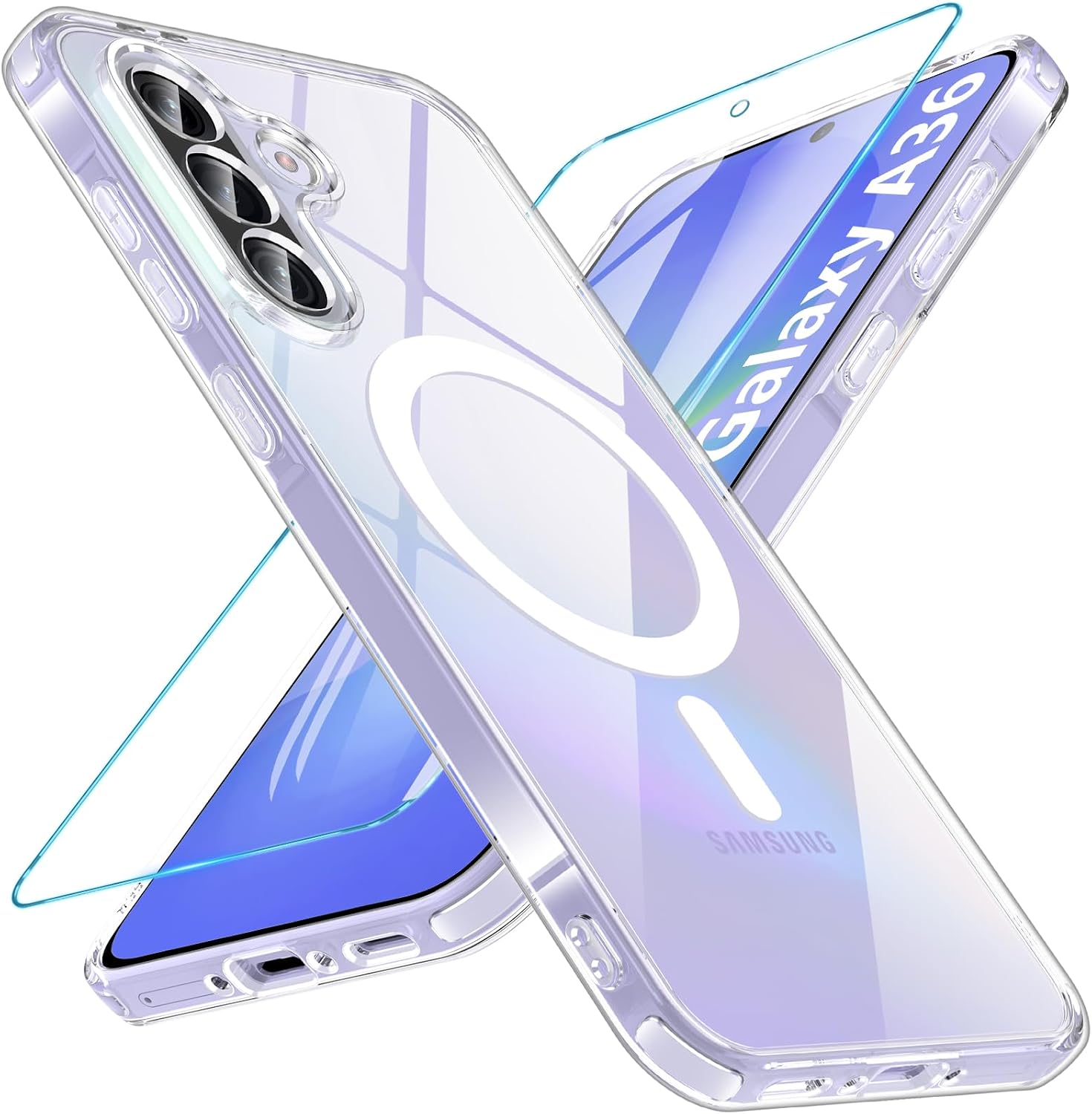Detalle de Magnetic Clear Case for Samsung A36 5G