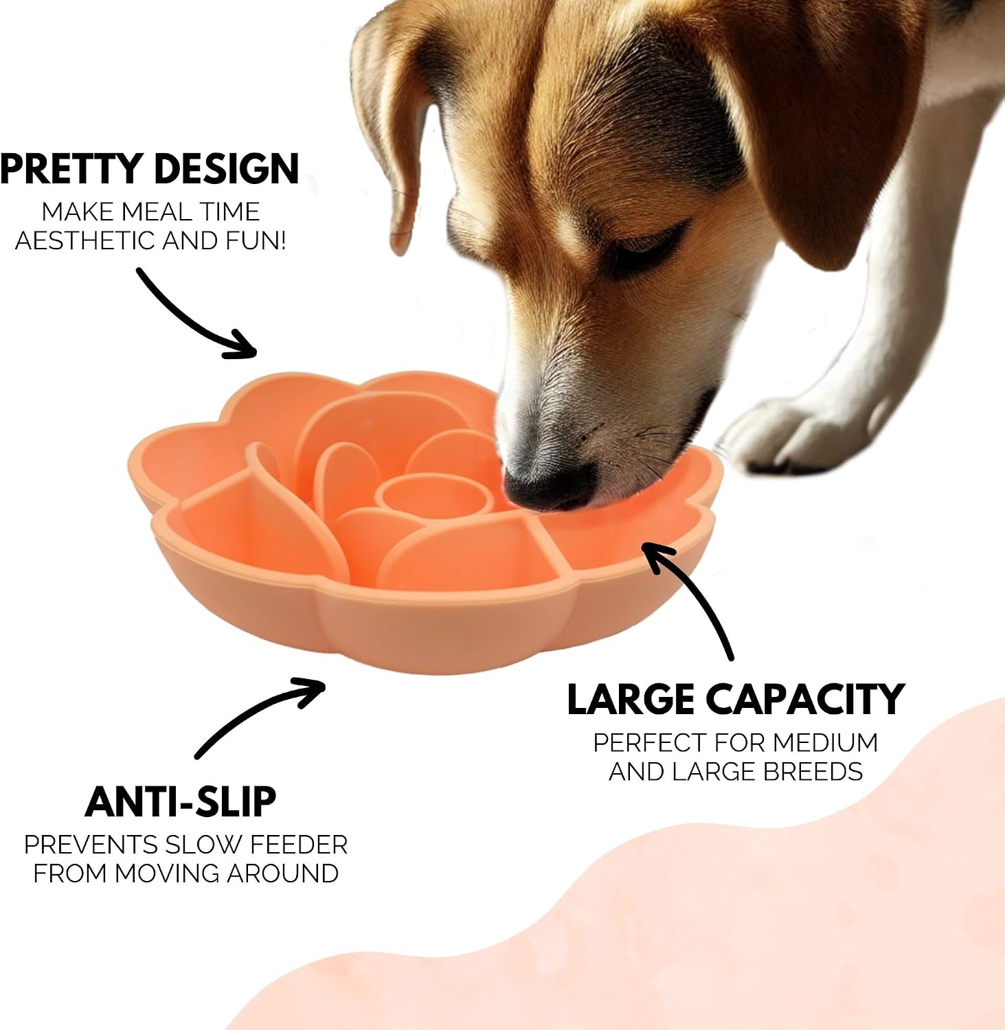 Detalle 2 de WOOFELITE Slow Feeder Dog Bowl Silicone