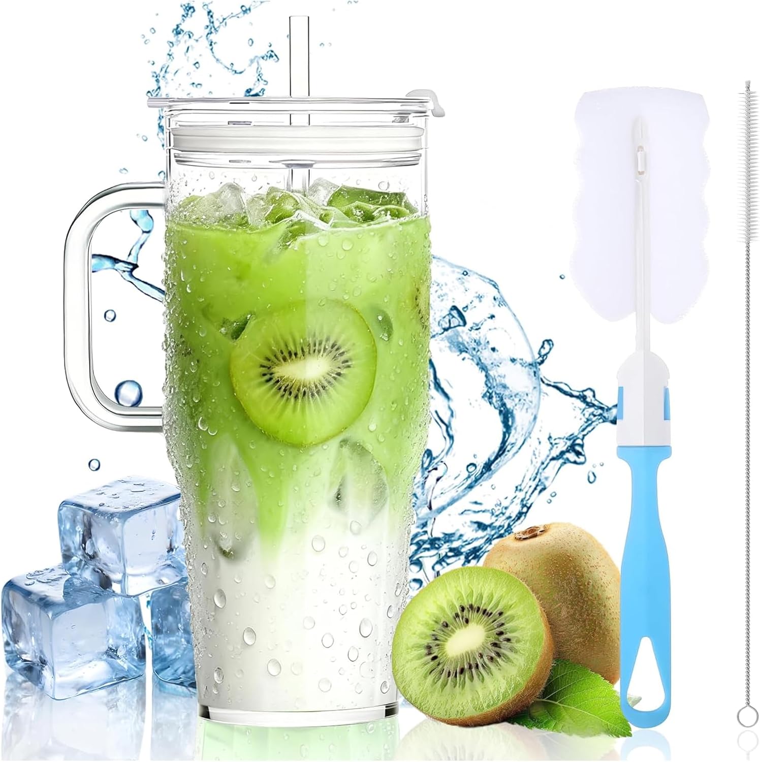 Detalle de Borosilicate Glass Tumbler, 40 oz
