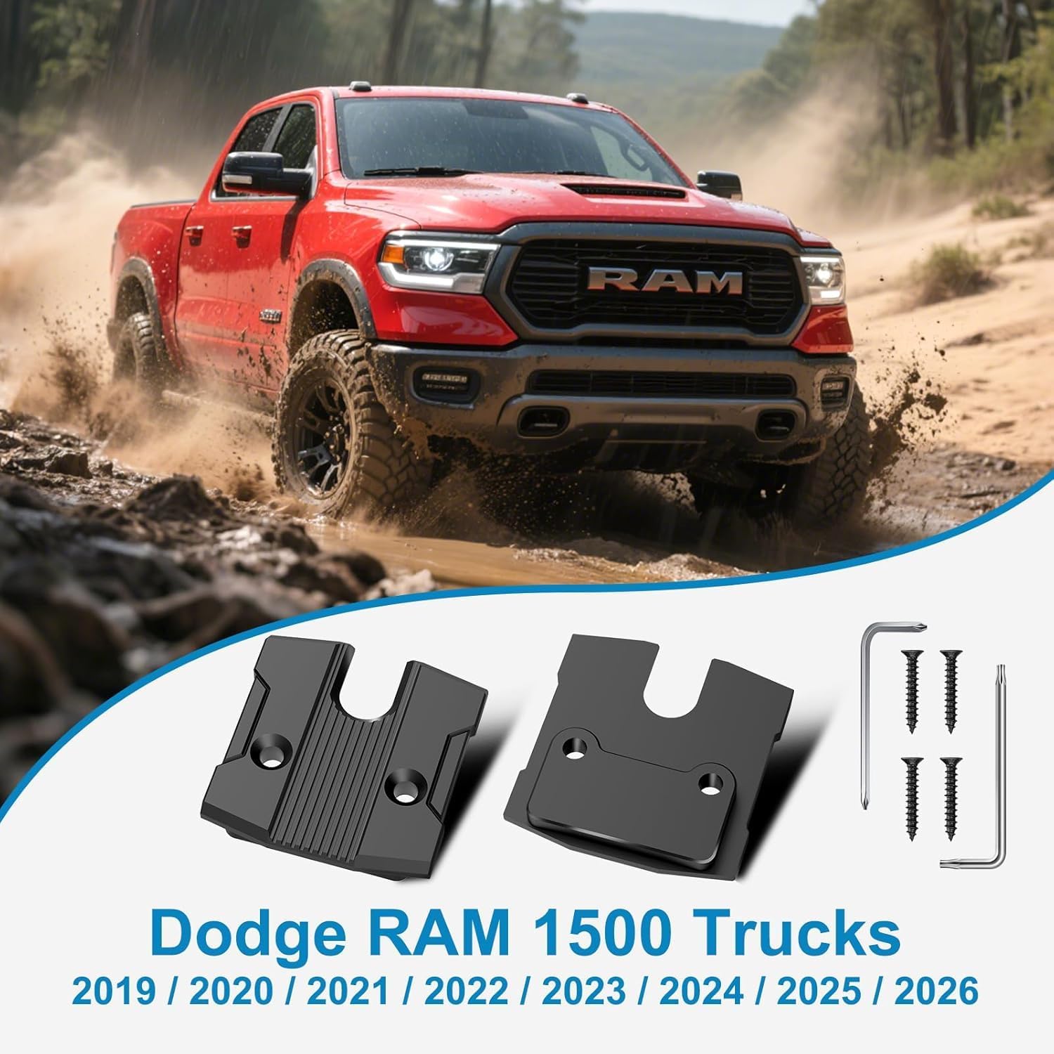 Detalle 2 de Dodge Ram 1500 Sun Visor Repair Kit, Aluminum
