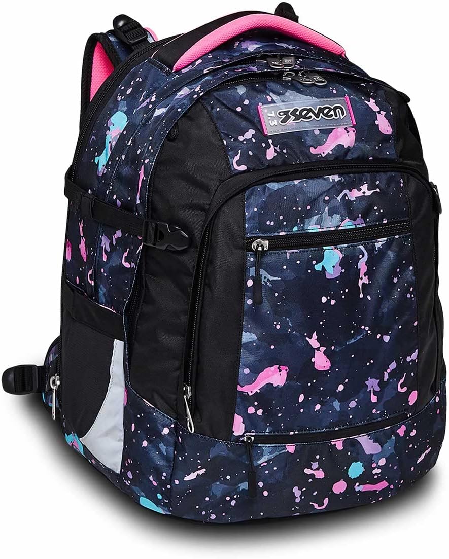 Detalle 2 de Seven Schulranzen ergonomischer & erweiterbarer Schulrucksack mit Höhenverstellung, ab 1. Klasse