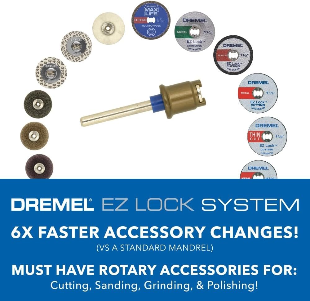 Detalle de Dremel EZ728-01 11-Piece EZ Lock Cutting Kit ๐