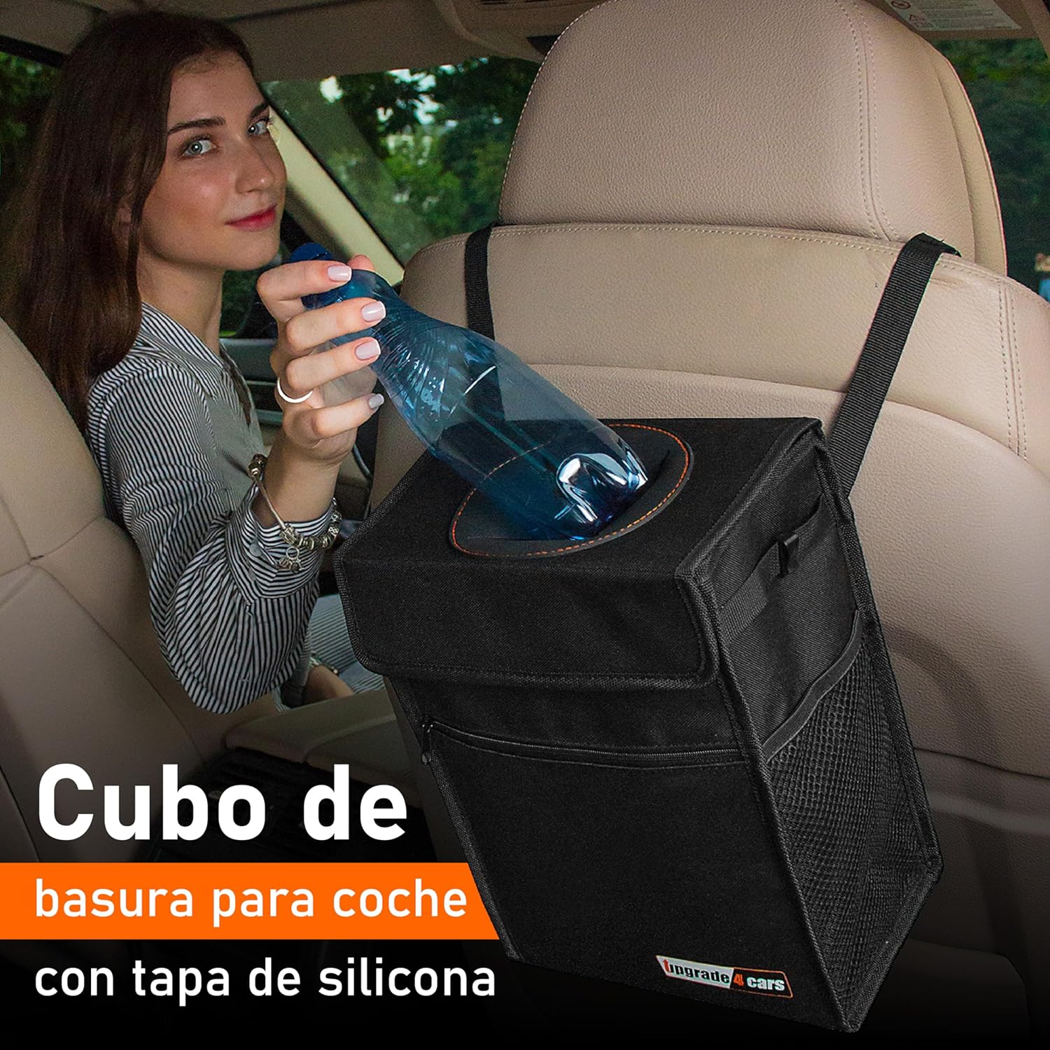 Detalle 2 de Upgrade4cars Cubo de basura para coche