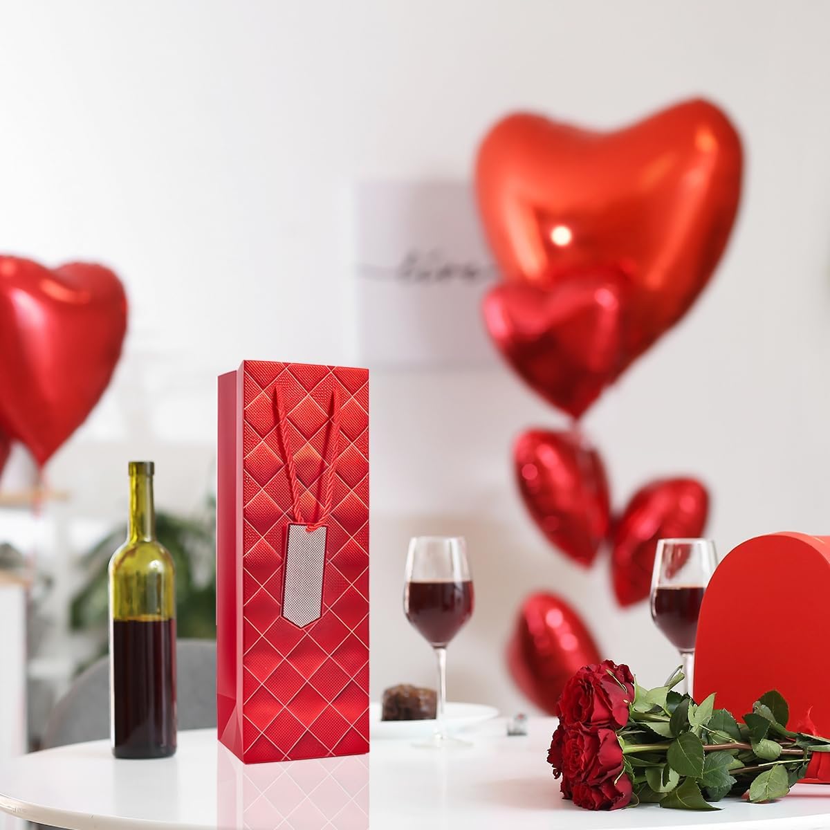 Thumbnail 5 de 12Pack Wine Gift Bags 13.7in Luxury Bottle Bags