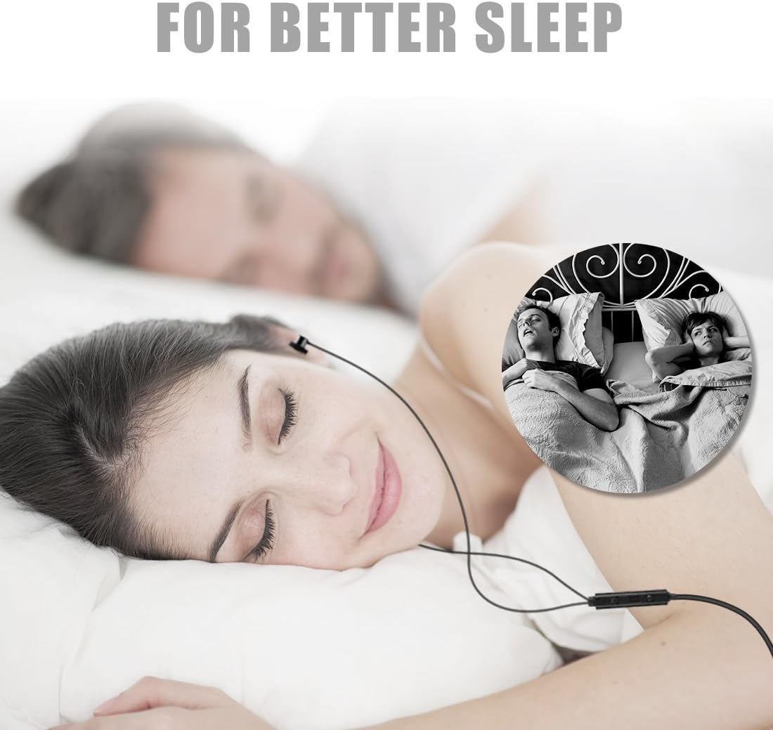 Thumbnail 1 de AGPTEK Sleep Earbuds – In-Ear Sleeping Earphones with Ultra-Soft Silicone, Mic and Volume Control