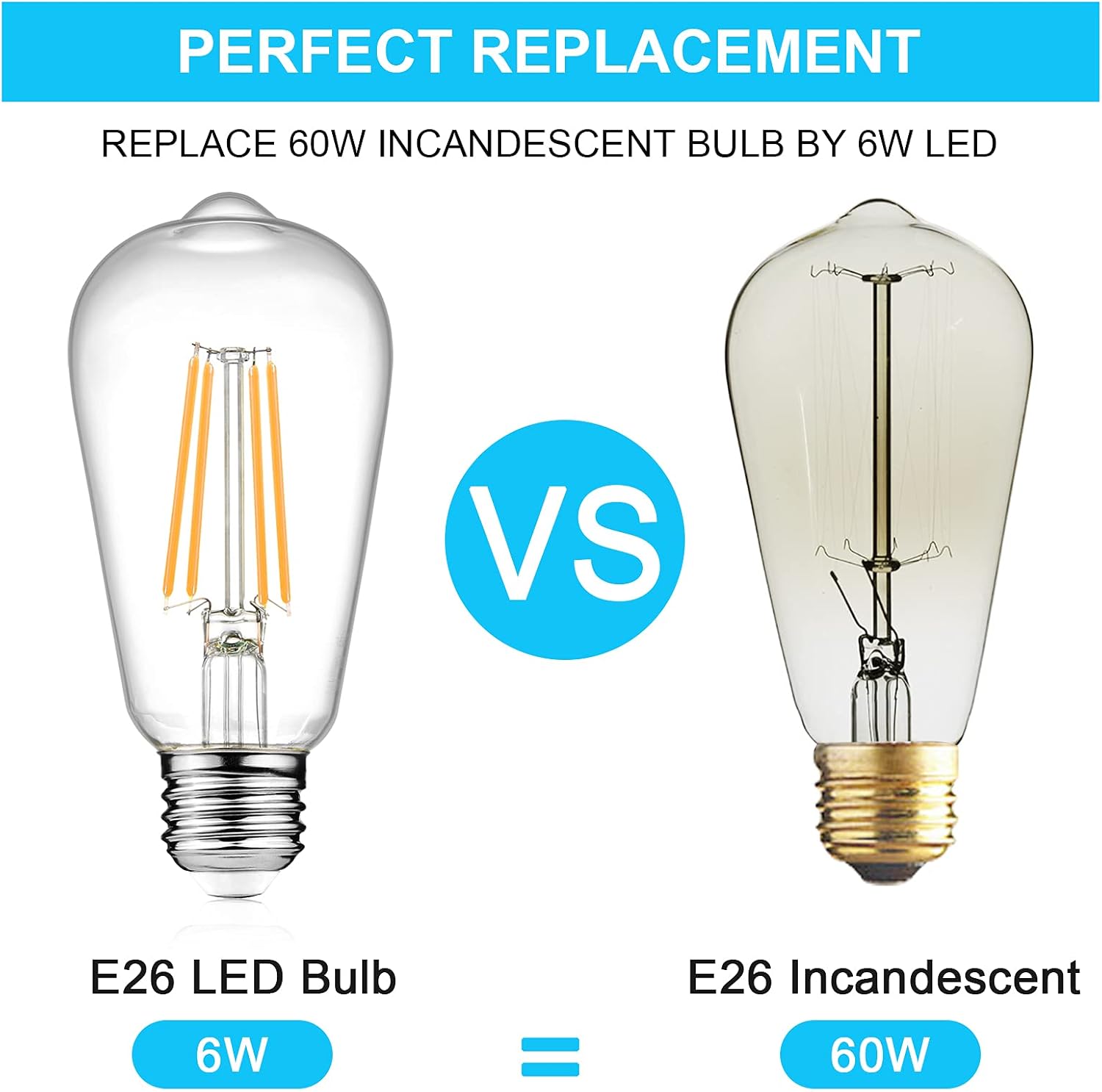 Thumbnail 6 de Ascher LED Edison Bulbs 6W