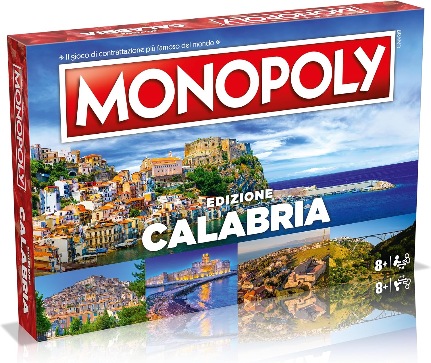 Detalle de Winning Moves Monopoly I Borghi Più Belli d'Italia Calabria — Gioco da Tavolo per Famiglie