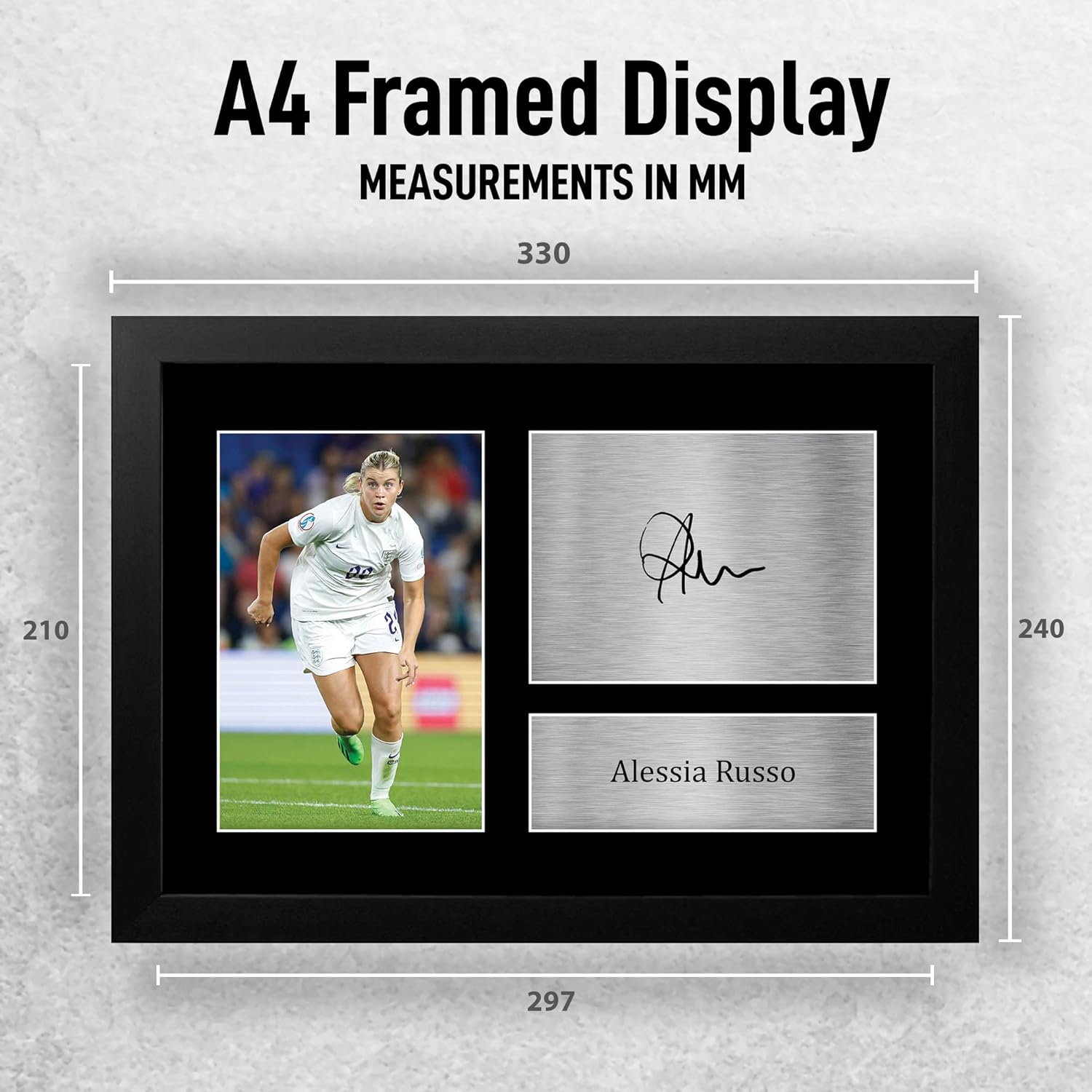 Thumbnail 1 de HWC Trading FR A4 Alessia Russo framed autograph picture (England gifts) for football fans