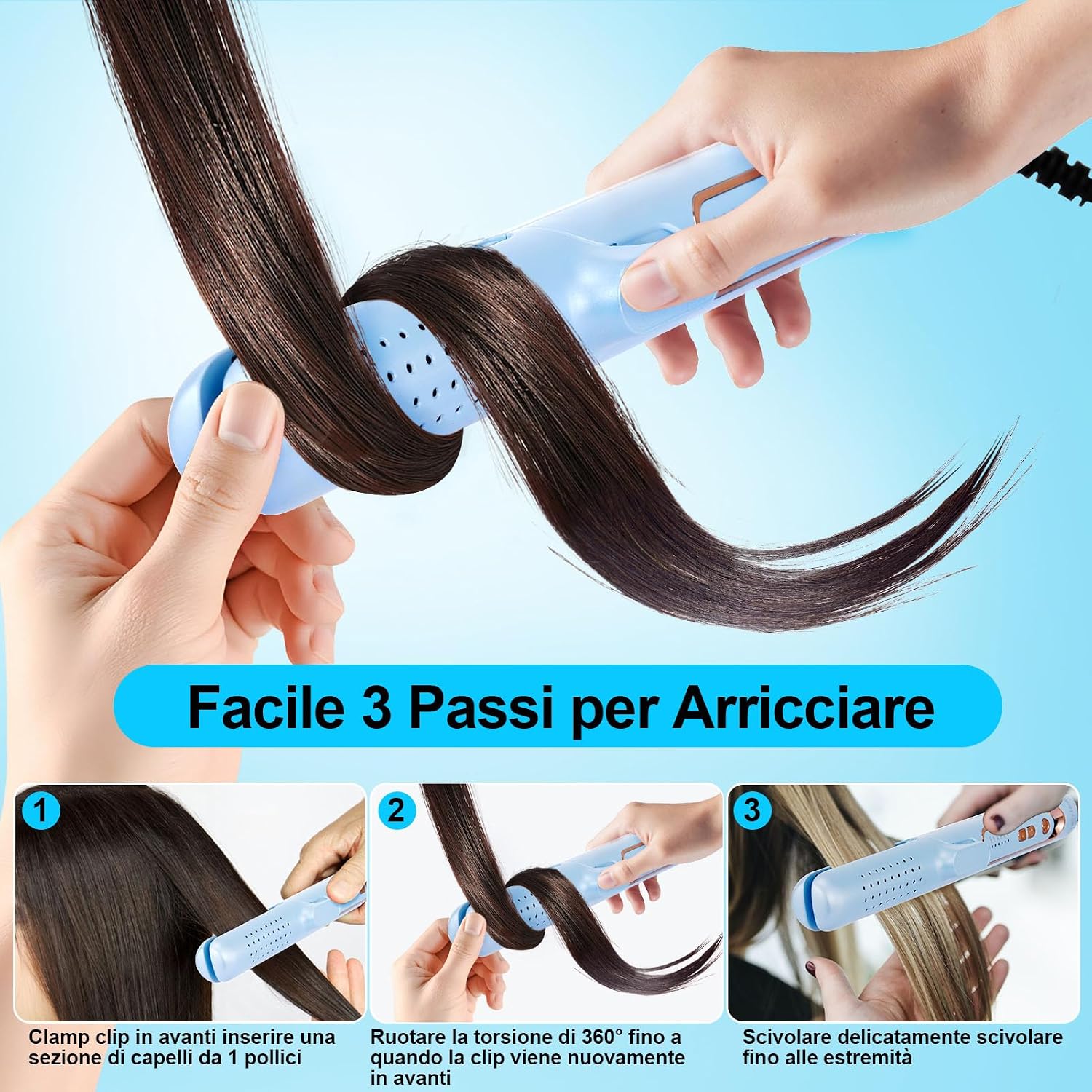 Thumbnail 5 de AraSyleon Piastra & Arricciacapelli 2 in 1 140-220°C