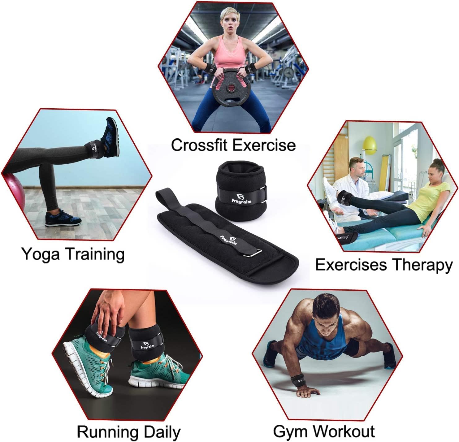 Detalle 1 de Ankle Weights pair 0.5 kg comfort fit