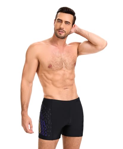 Thumbnail 1 de AMZSPORT Maillot de Bain Homme Short de Bain à Séchage Rapide – Violet/Noir XL