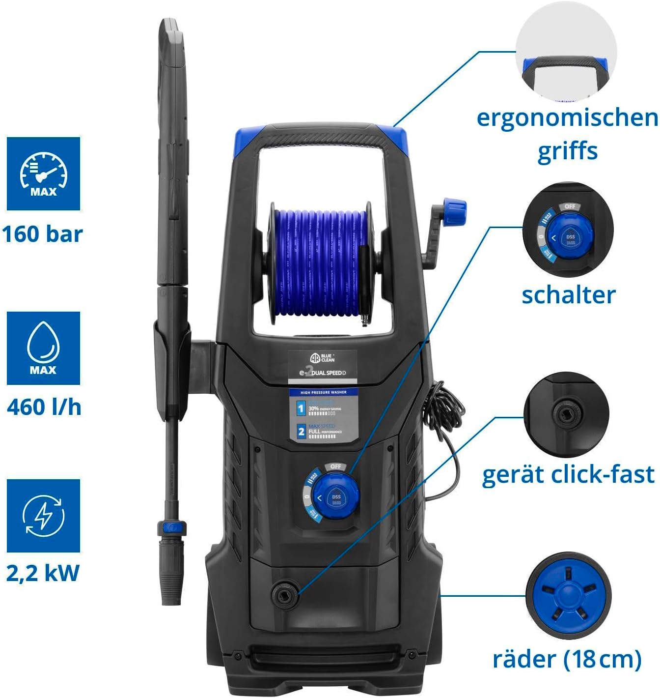 Thumbnail 3 de AR Blue Clean e-2DUALSPEED – myjka ciśnieniowa 160 bar z Dual Speed