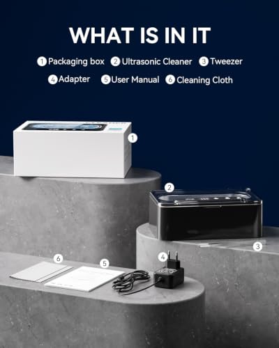 Thumbnail 8 de Phniti 47kHz Ultrasonic Jewellery Cleaner, 330ml