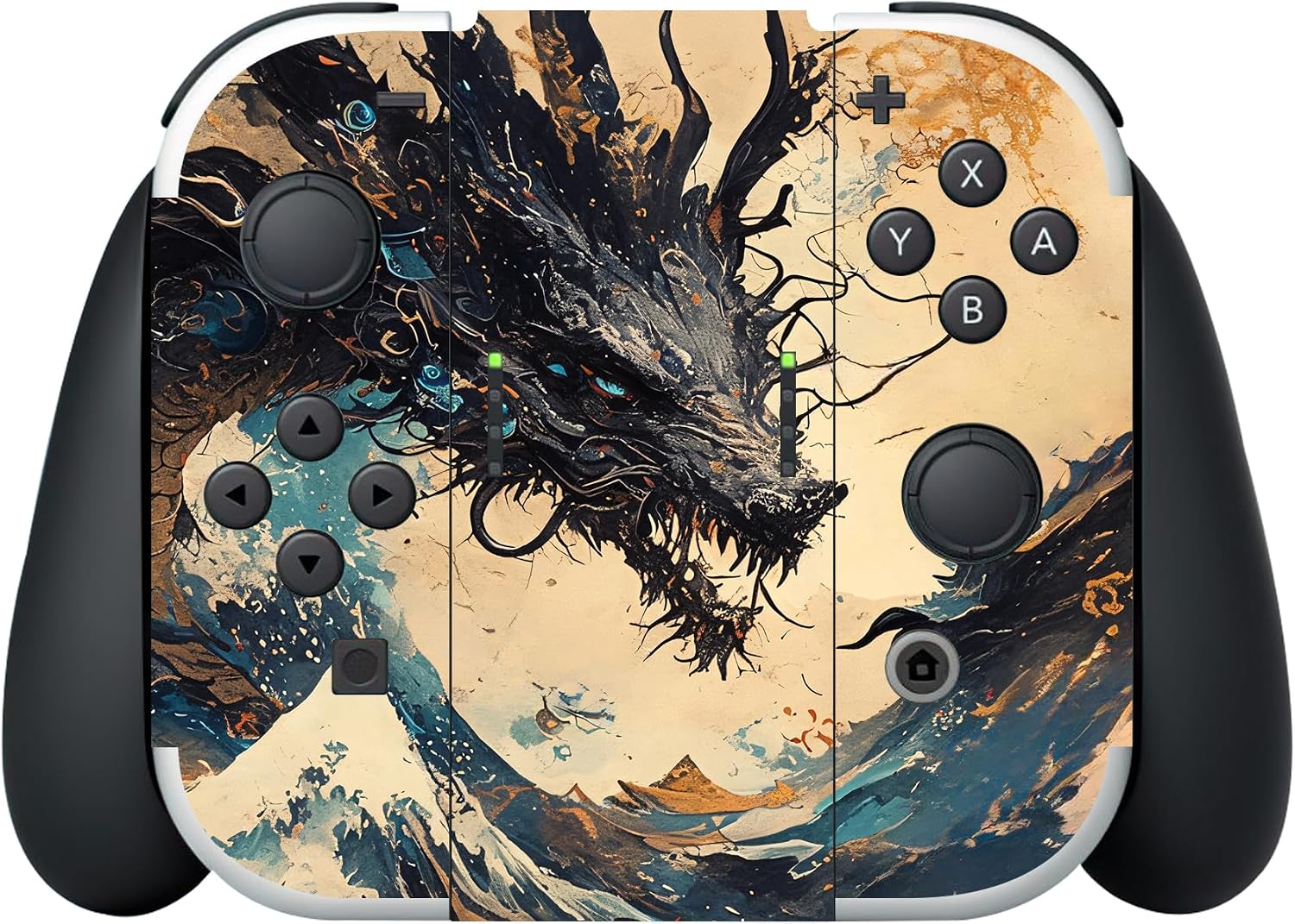Detalle de PlayVital Full Set Protective Stickers for Nintendo Switch OLED – Tempest Dragon