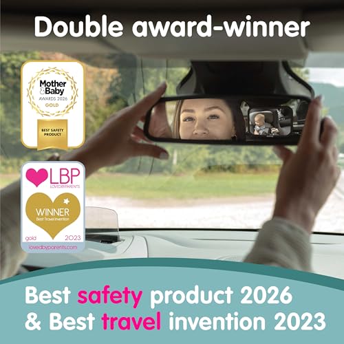 Thumbnail 1 de Onco Baby Car Mirror - Award-Winning, Shatterproof & Shakeproof (Black)