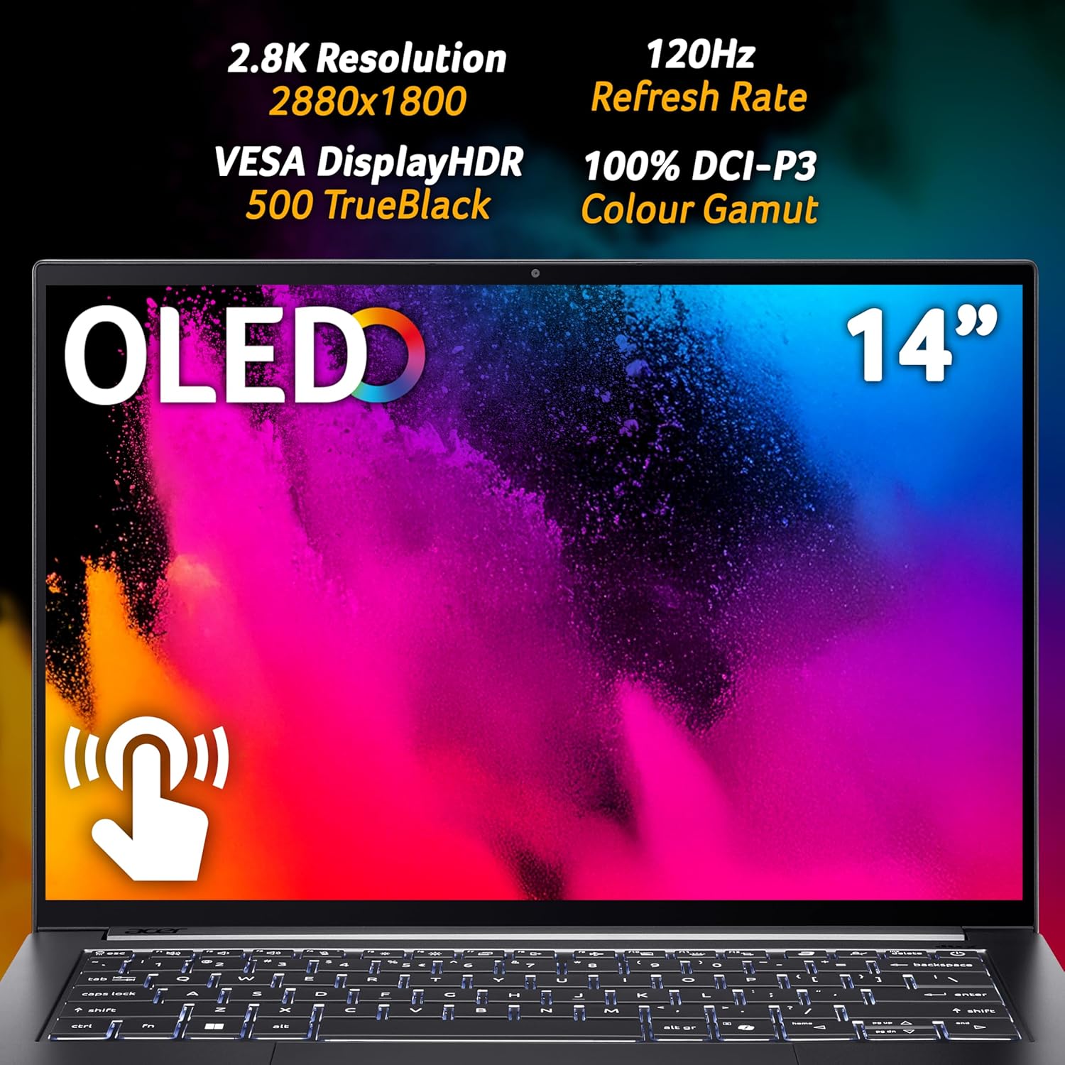 Thumbnail 4 de Acer Swift X 14 AI SFX14-61G Co-Pilot+ Laptop
