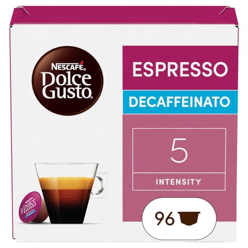 Detalle de NESCAFÉ Dolce Gusto Espresso Decaffeinato Caffè – 96 Capsule Compatibili, miscela 100% Arabica