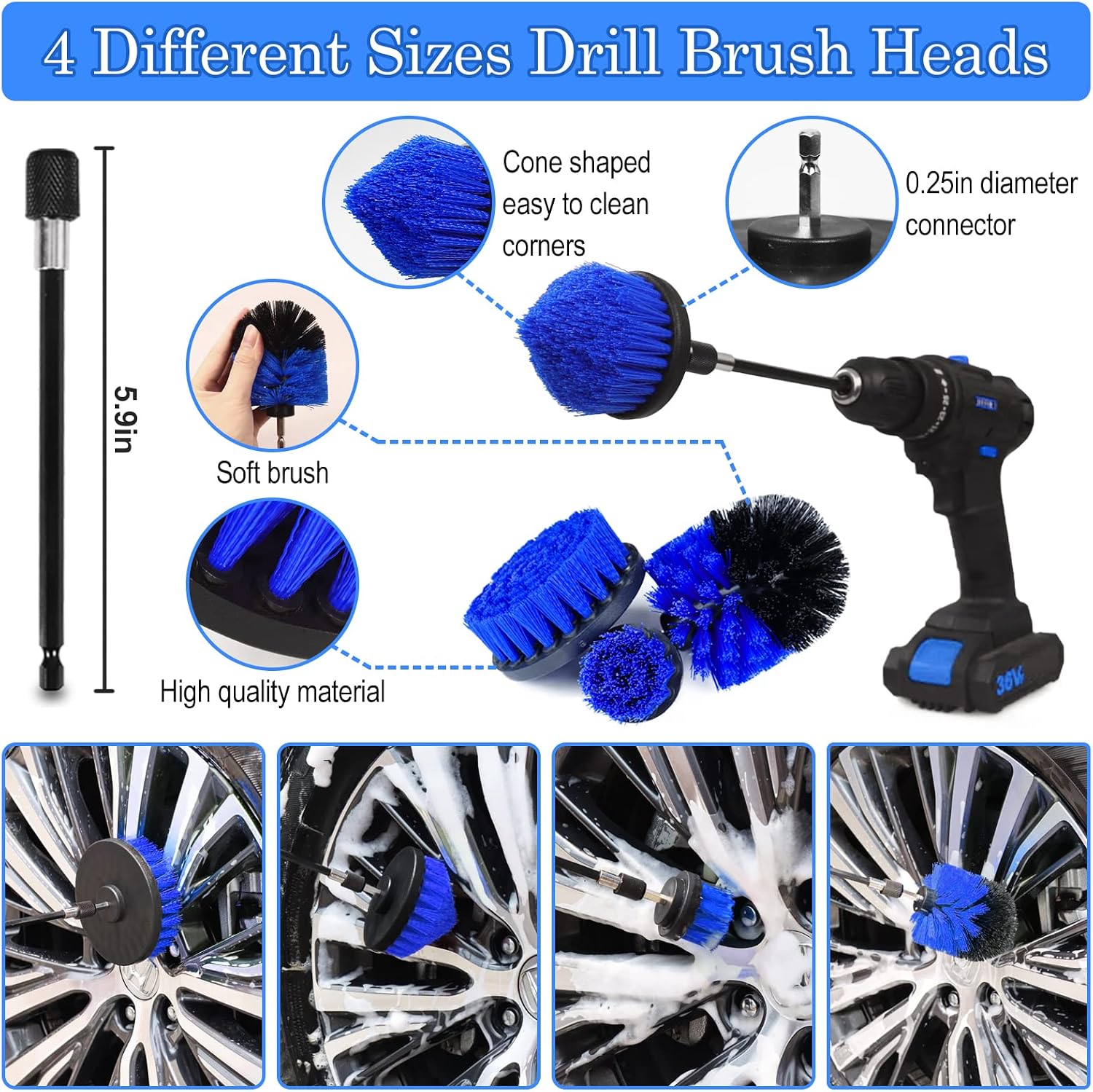 Thumbnail 3 de TTRCB 27Pcs Car Detailing Kit Cleaning Set
