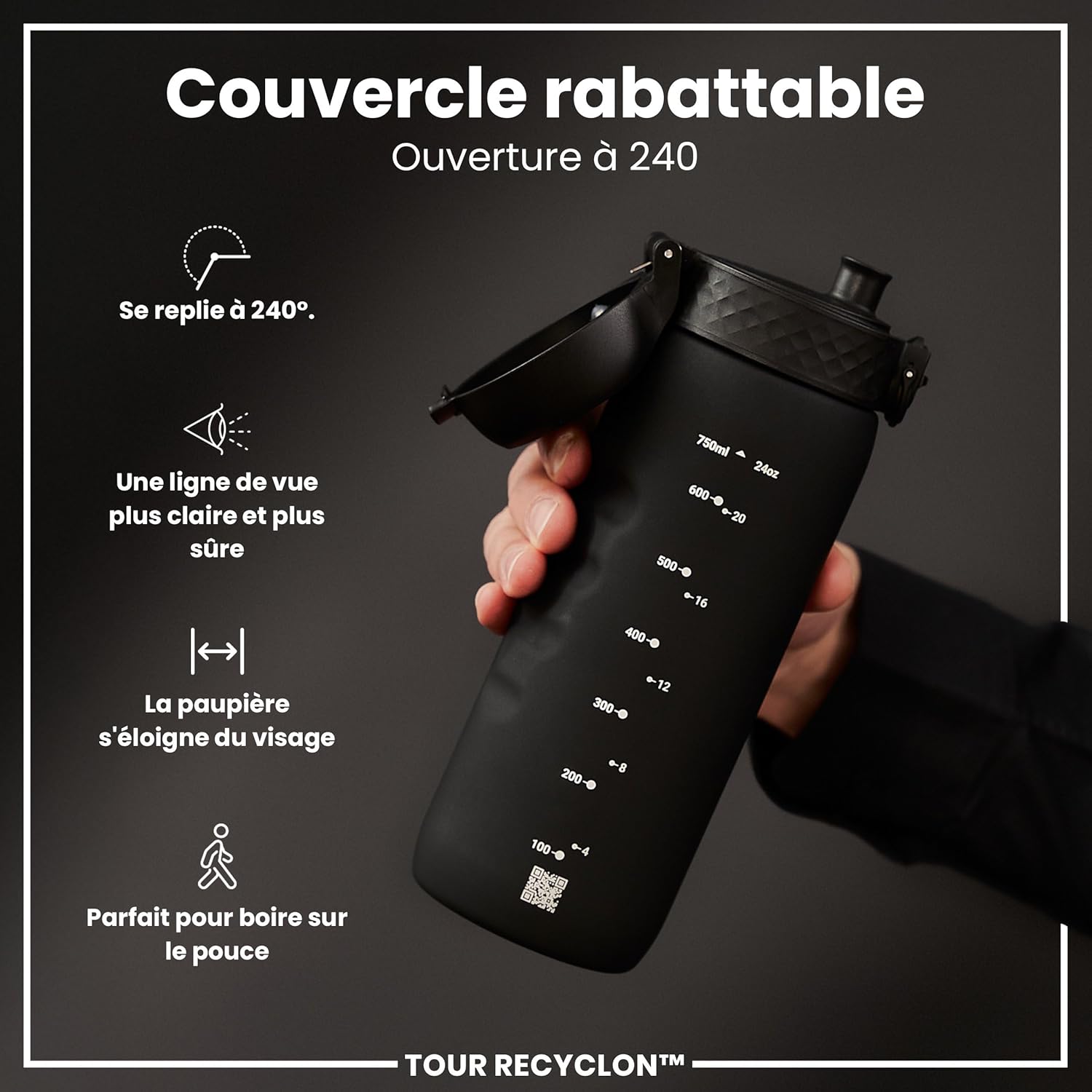 Thumbnail 3 de ION8 Gourde 750 ml – anti-fuite et facile à ouvrir pour le sport