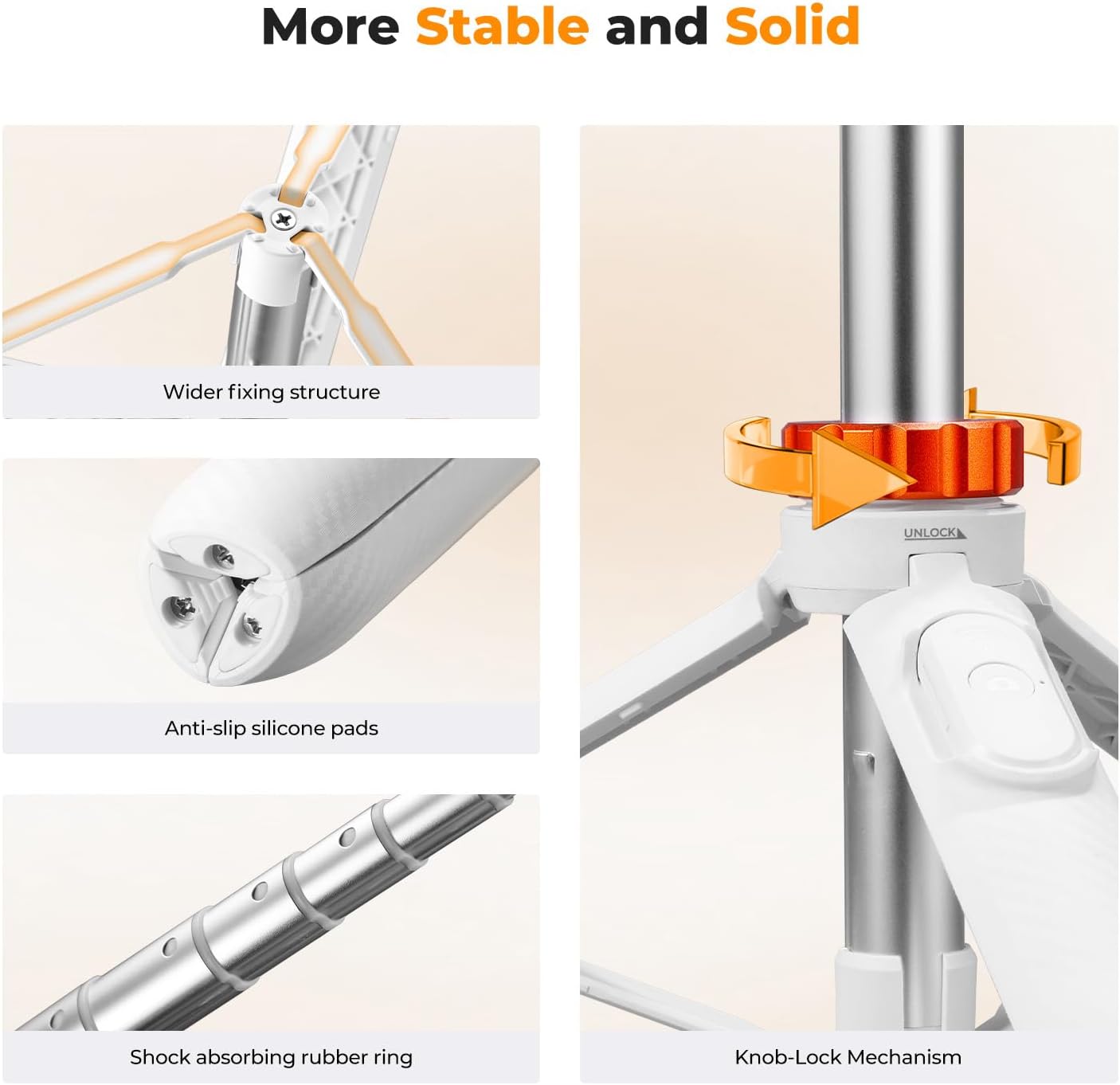 Thumbnail 5 de K&F CONCEPT KF09.127S1 Selfie Stick Tripod with 360° Ball Head