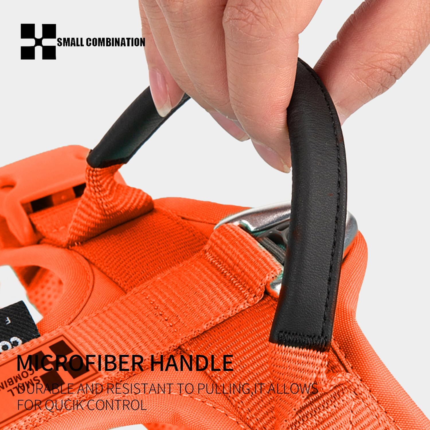 Thumbnail 2 de Small Combination No-Pull Dog Harness with Adjustable Vest & Durable Handle (Orange, M)