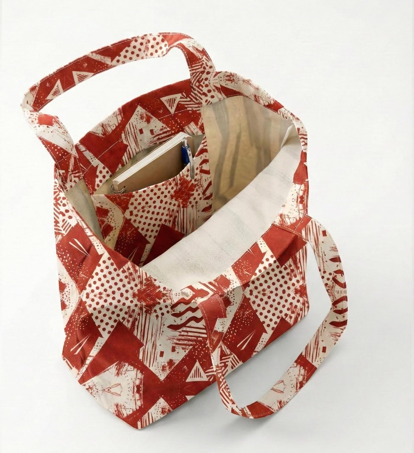 Thumbnail 3 de Lavendel Cotton Tote Bag with Inner Pocket – Premium Heavy Cotton, 35×45 cm with 62 cm Strap