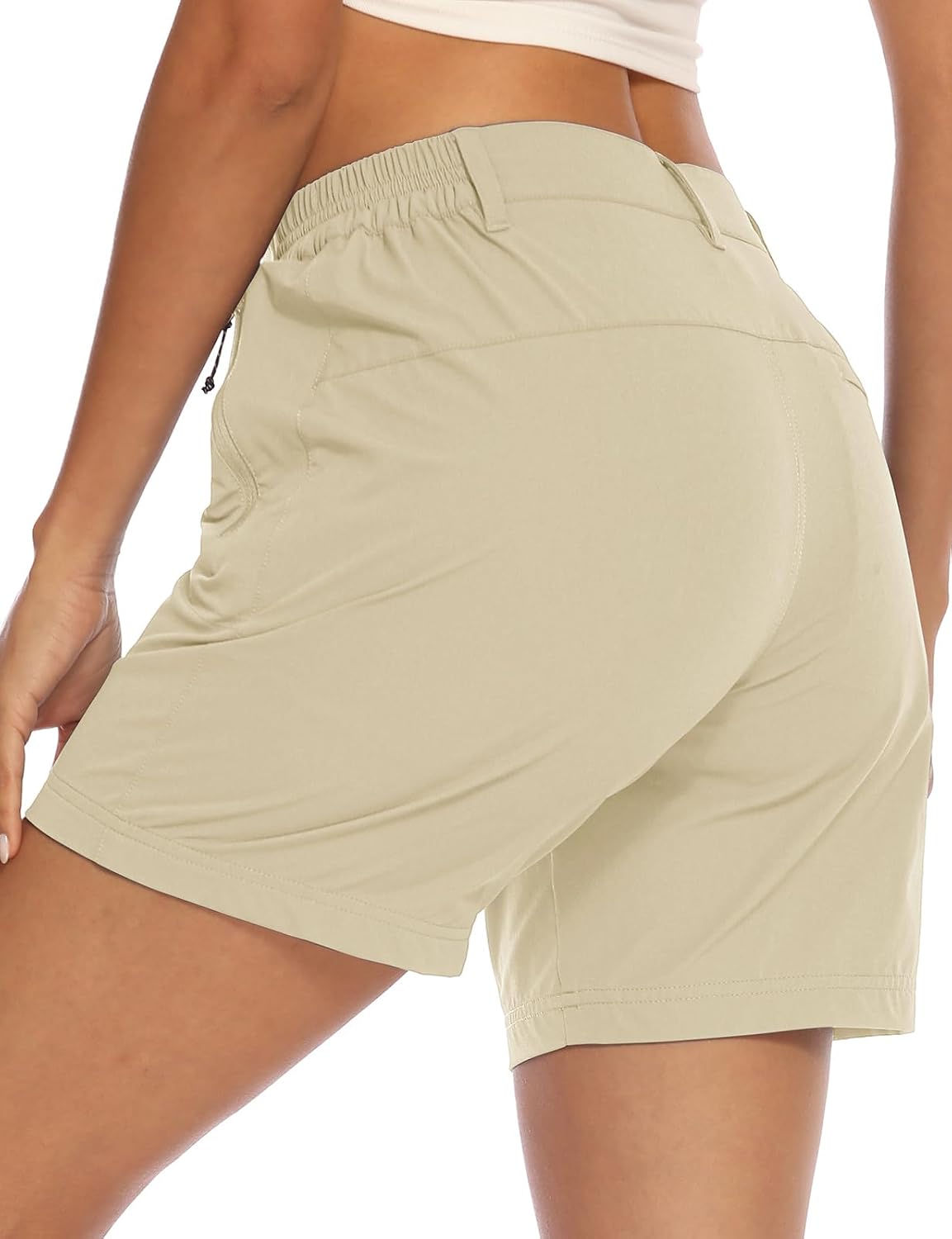 Detalle de TBMPOY Women's 6" Hiking Cargo Shorts: Quick-Dry, Lightweight with Pockets for Outdoor Activities