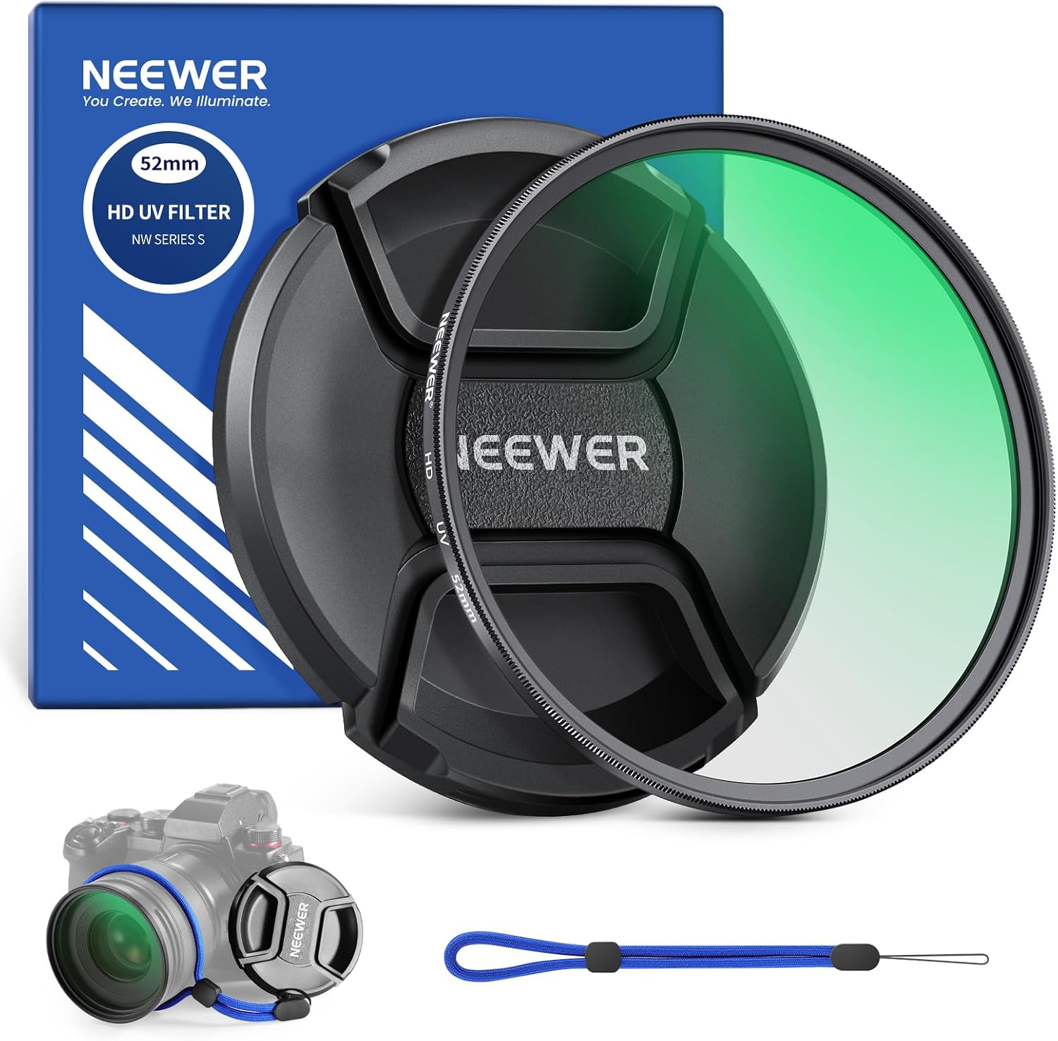 Thumbnail 6 de NEEWER 52mm MC UV保護フィルター 24層コーティング・HD光学ガラス・薄型アルミ枠