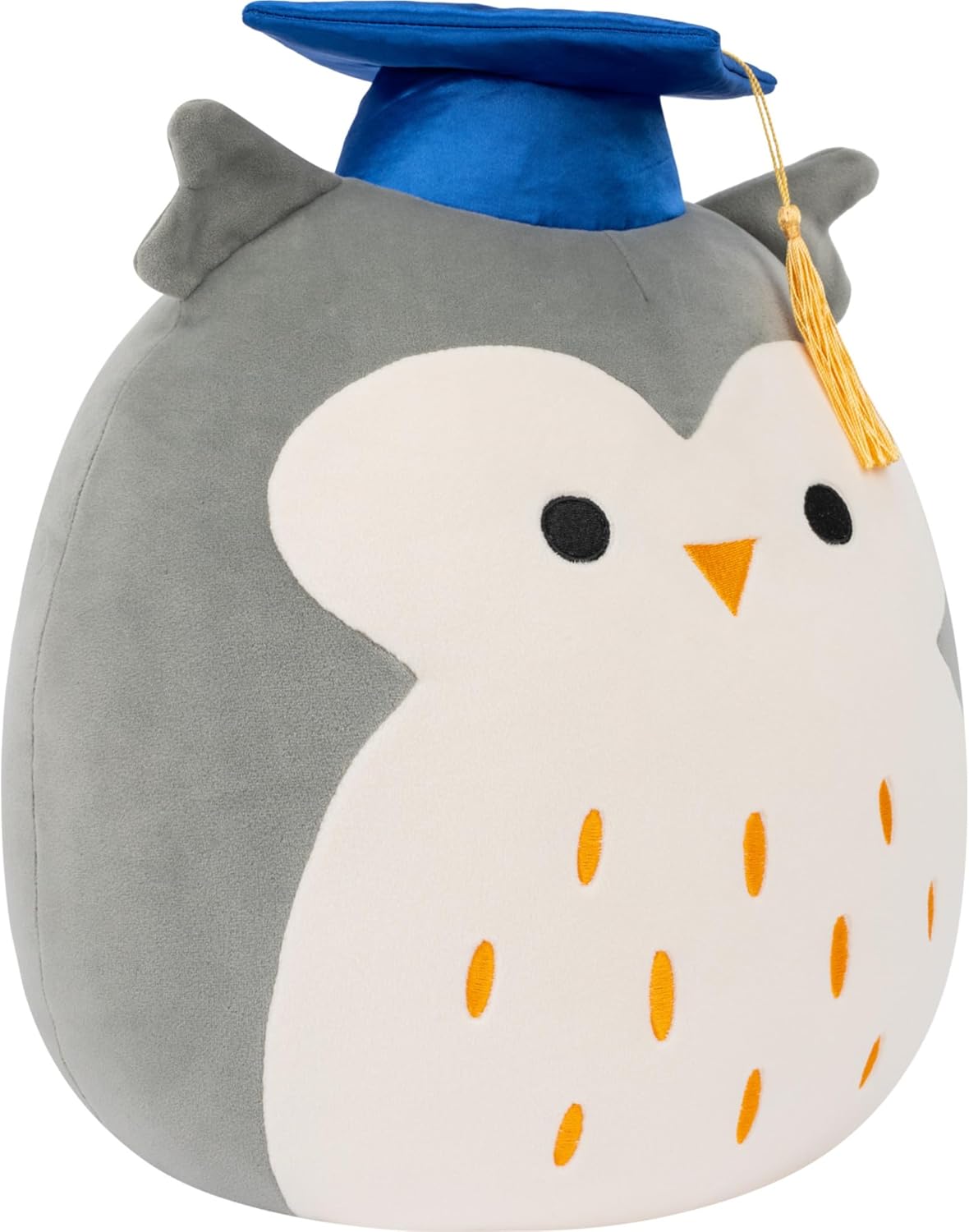Thumbnail 1 de Squishmallows Original 12in Hoot the Grey Owl in Graduation Cap – Official Plush