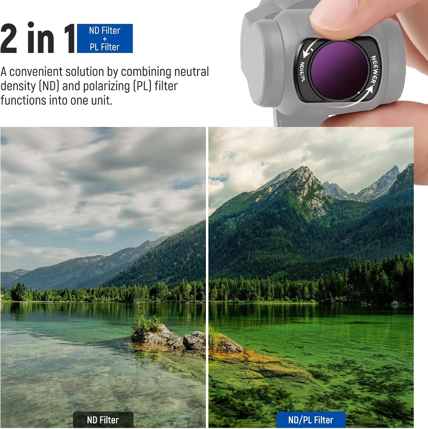 Thumbnail 3 de NEEWER 14 Pack Magnetic ND Filter Set — Compatible with DJI Osmo Pocket 3/4 and Xtra Muse