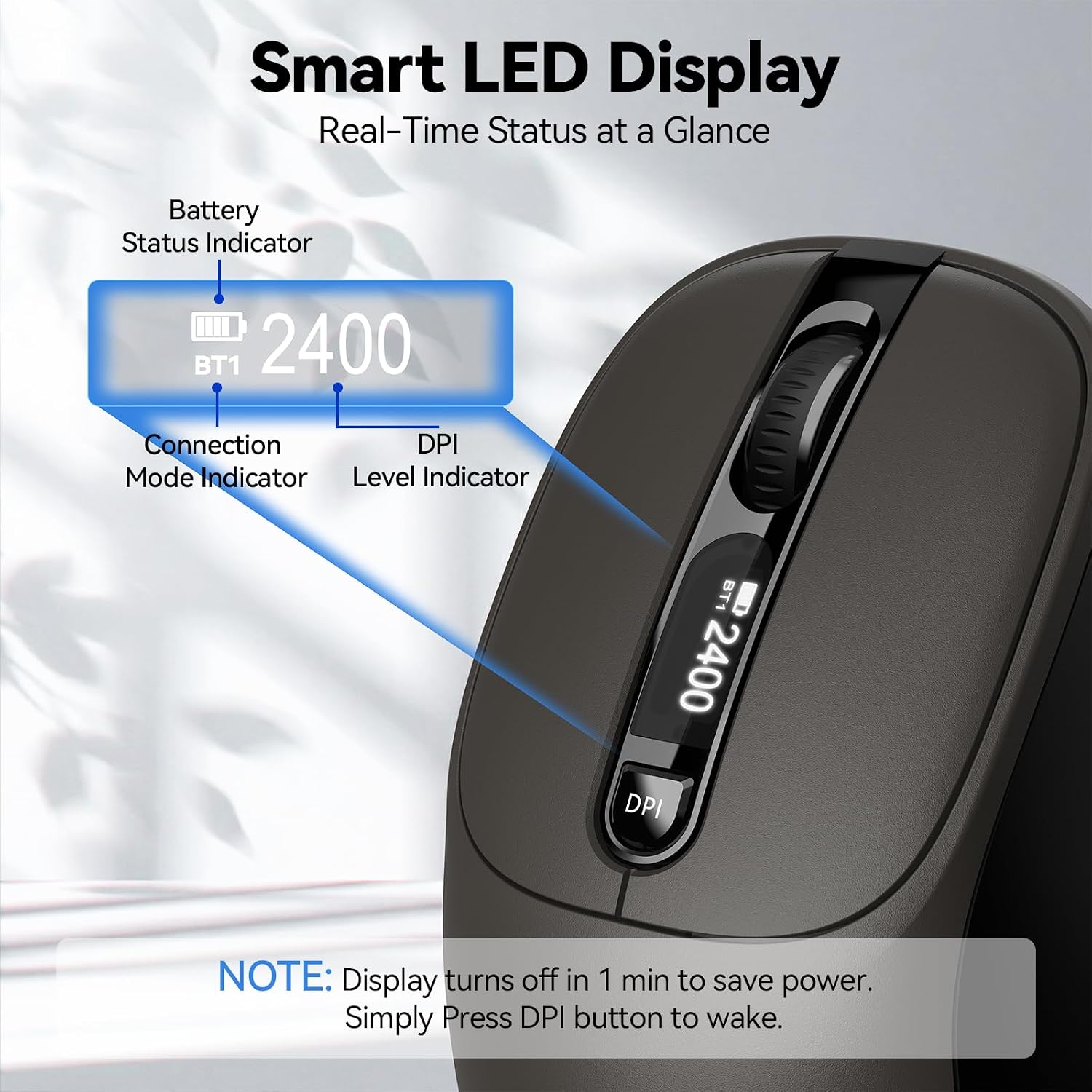 Detalle de TECKNET wireless mouse 800mAh