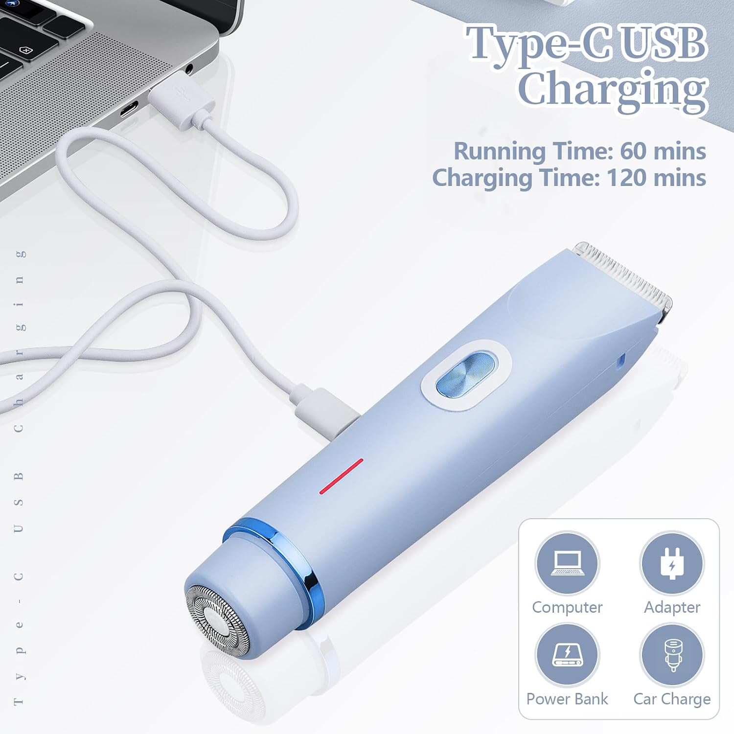 Thumbnail 5 de Lady Shaver 2-in-1 USB Rechargeable women’s razor 🪒