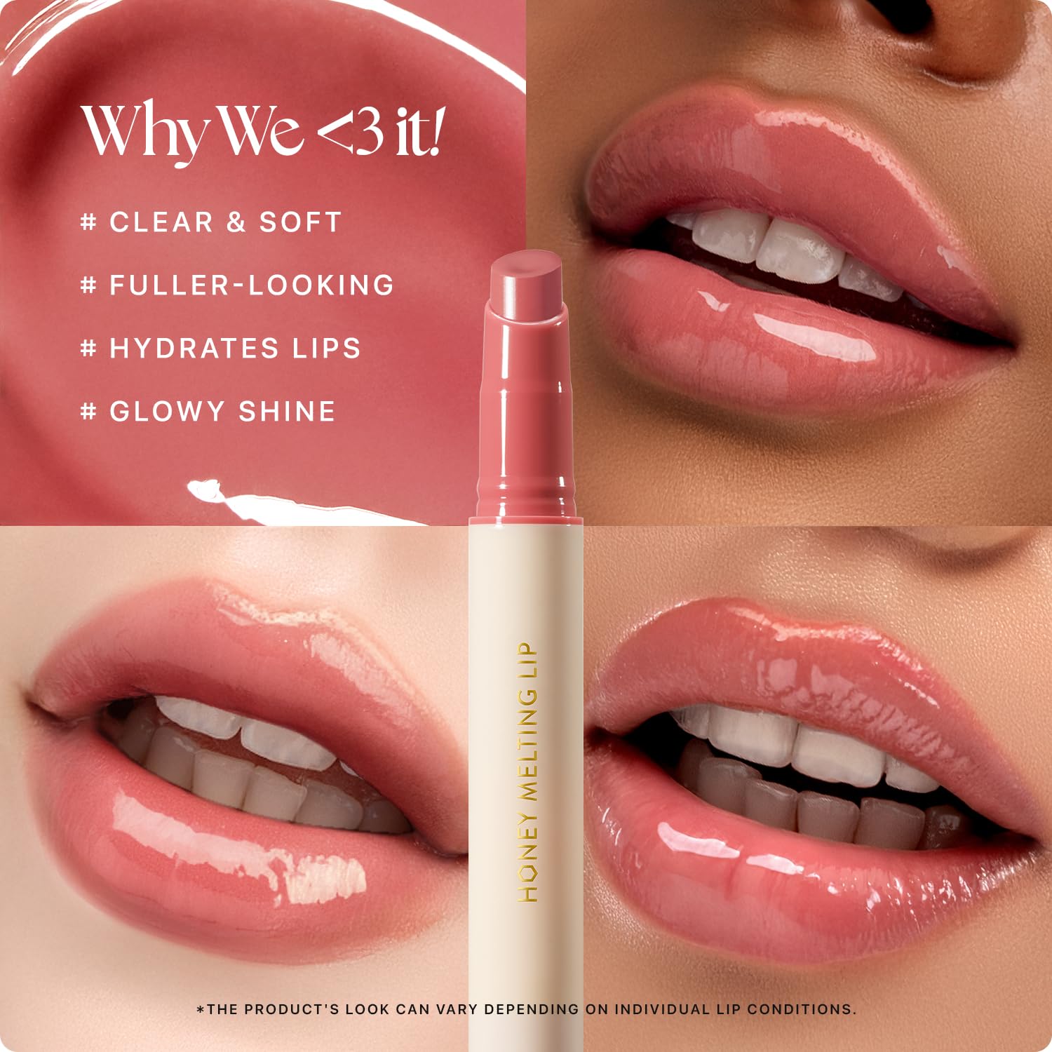 Thumbnail 2 de Nature Republic Honey Melting Lip (07 Lychee) Soft Lip Stick — Hydrating Gloss & Glowy Tint