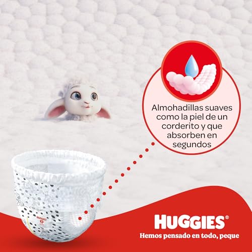 Detalle 1 de Huggies Little Movers Pañales Braguita Disney T6 🚼 (96u)