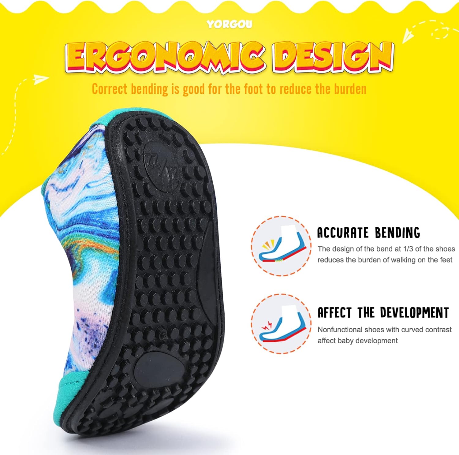 Thumbnail 2 de Yorgou Baby Water Shoes: Lightweight, Non-Slip Beach Shoes for Toddlers