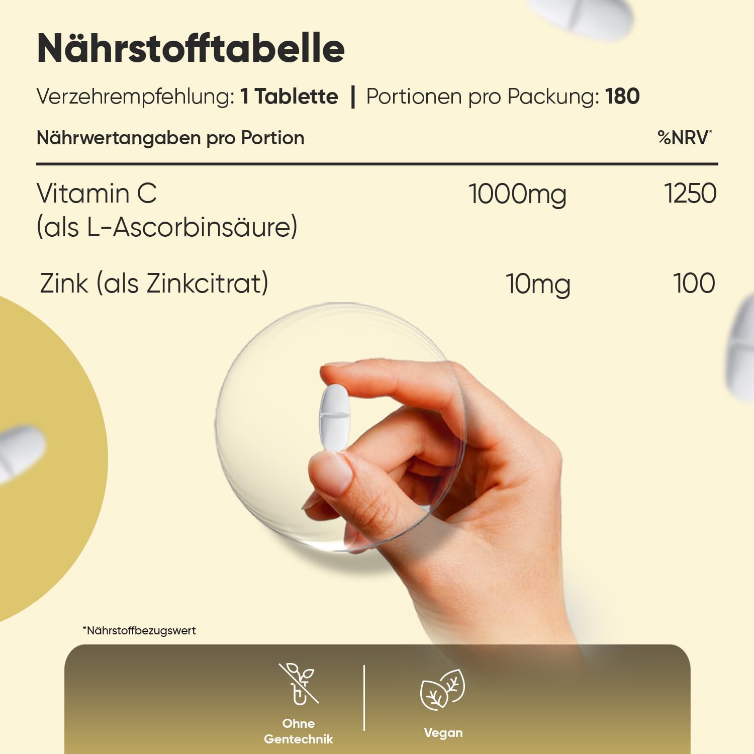 Thumbnail 2 de Vitamin C Zink Tabletten 1000 mg