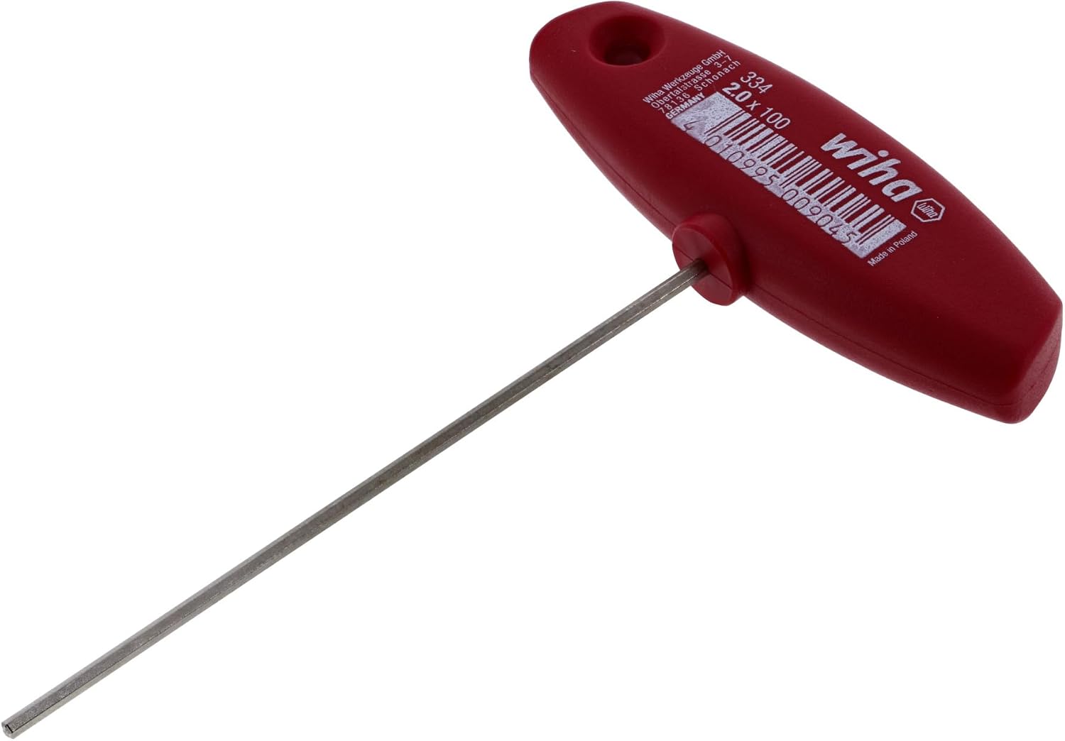Detalle 2 de Wiha 33401 klucz imbusowy z rękojeścią poprzeczną, 2 × 100 mm