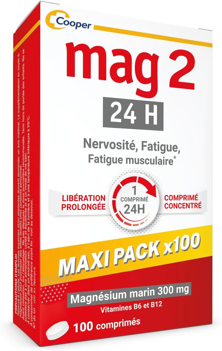 Detalle de MAG 2-24H magnésium 100 comprimés 💊