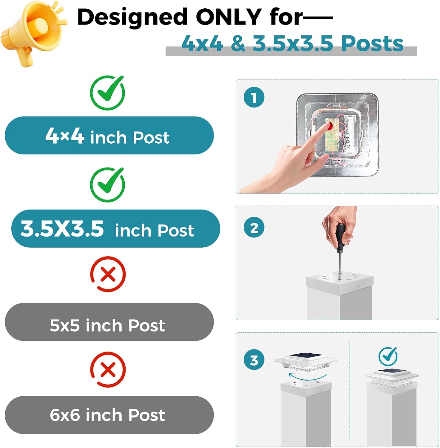 Thumbnail 6 de Kolpop Solar Post Cap Lights 12-Pack