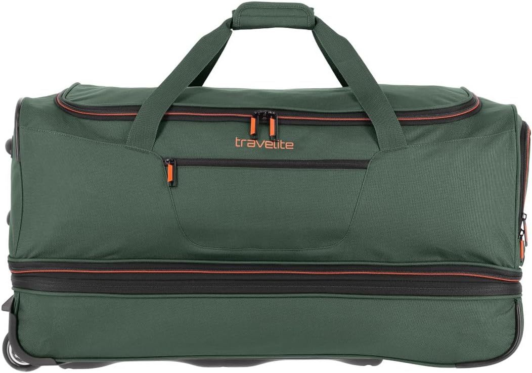 Detalle de Travelite Trolley Basics Grand – Sac de Voyage à roulettes extensible, 98–119 L, 70 cm