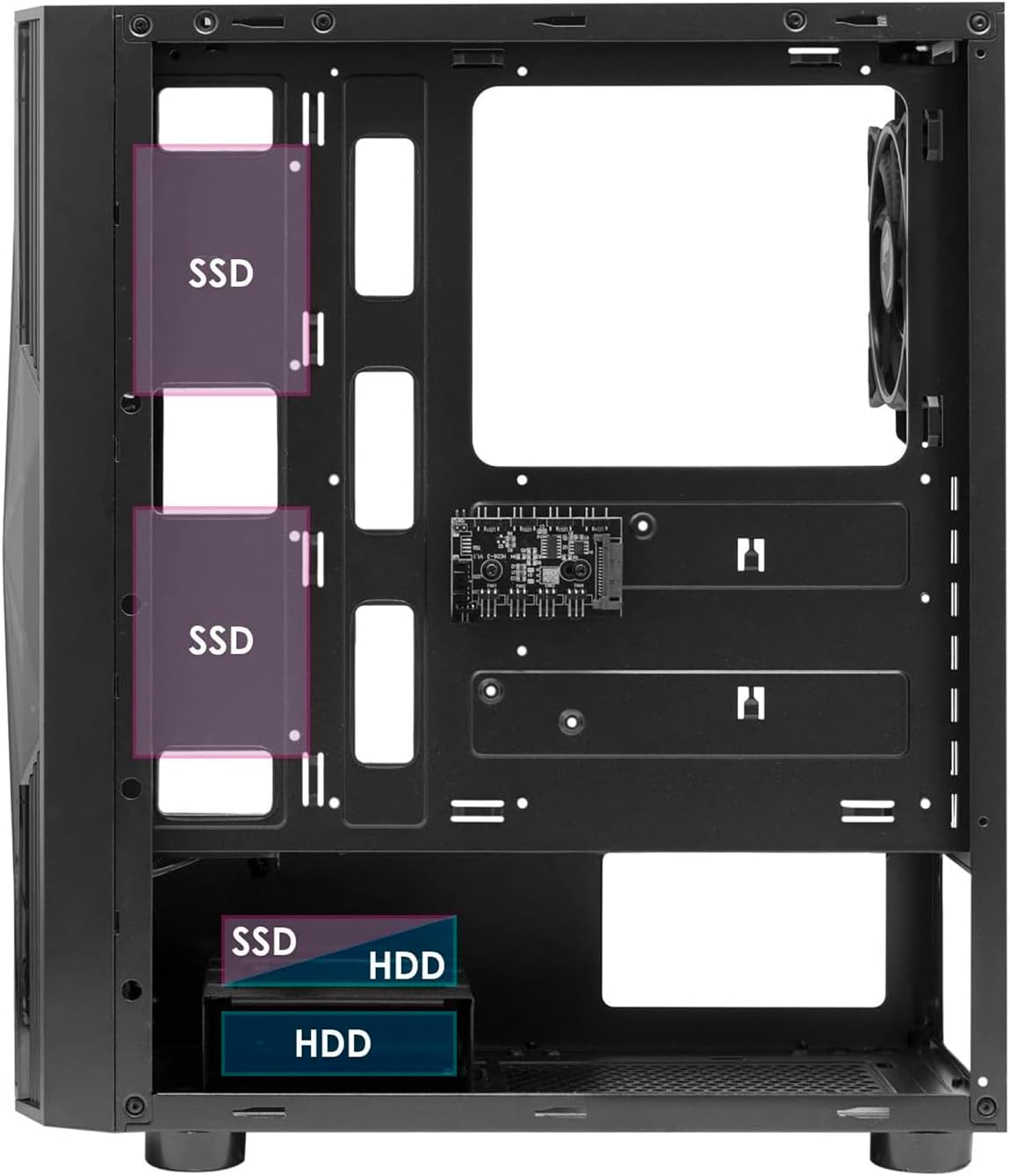 Thumbnail 6 de Case gaming EMPIRE GAMING Diamond ARGB 387 mm