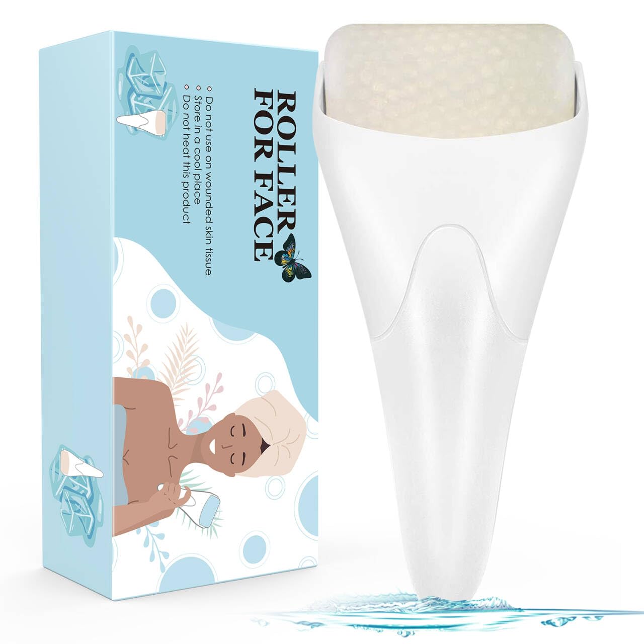 Detalle de Fronnor Ice Roller for Face and Body, Cooling Massage Tool, White