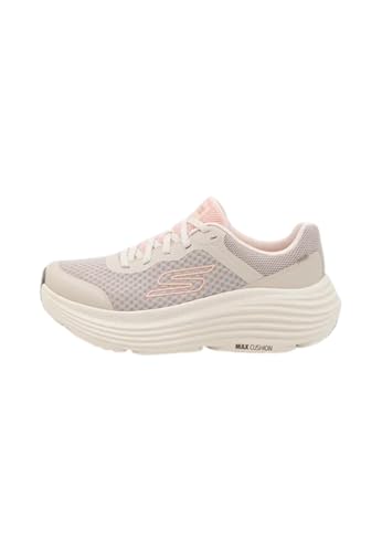 Detalle de Skechers Donna Max Cushioning Endeavour Canova Trainers – Beige, tomaia in mesh
