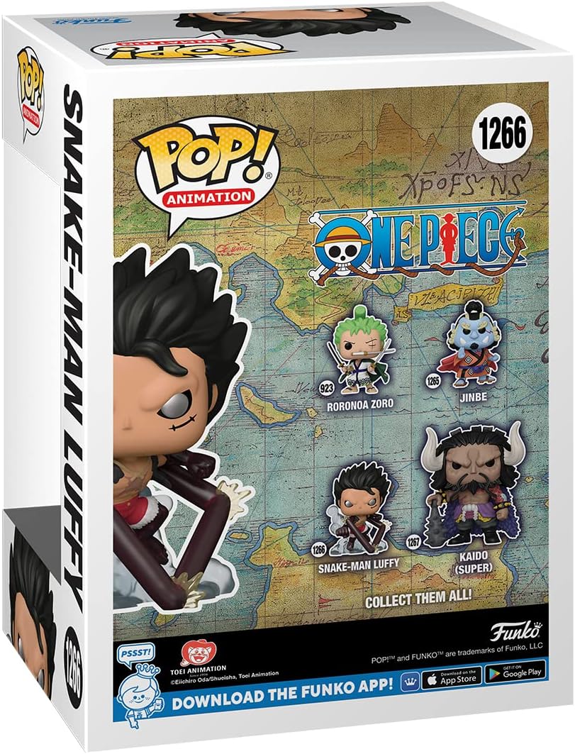 Detalle 1 de Funko POP! Animation: One Piece Snake-Man Monkey D. Luffy – Collectible Vinyl Figure