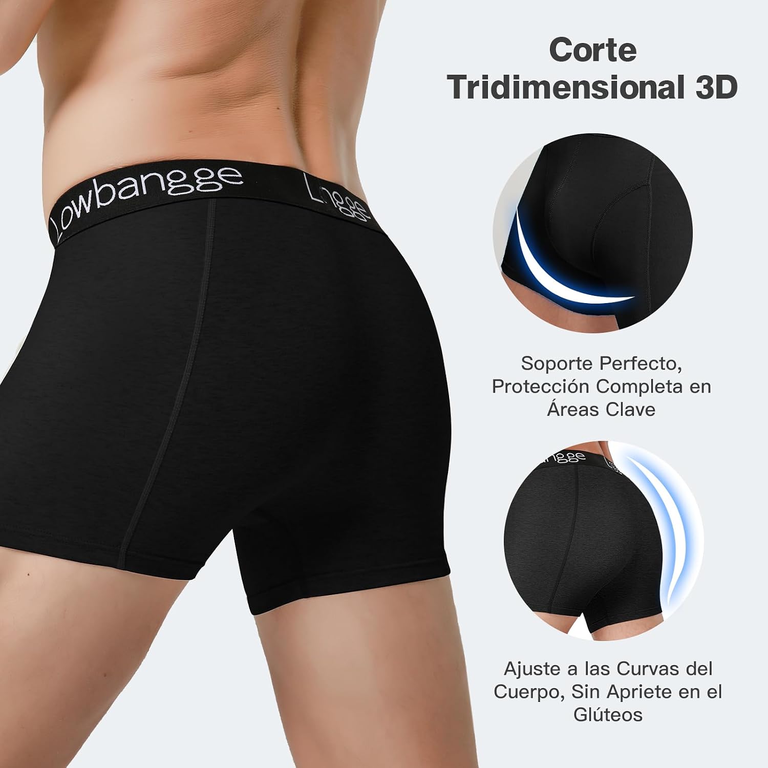 Thumbnail 4 de Lowbangge Calzoncillos Hombre Boxer 9 Unidades