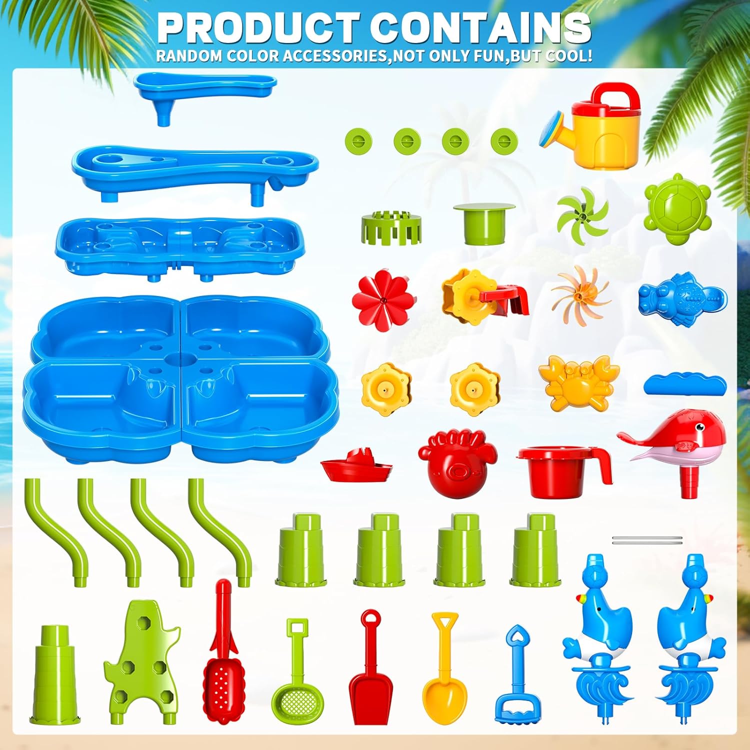 Detalle de Doloowee Water Table for Children – Sand and Water Play Table for Toddlers (Outdoor Garden Toy)