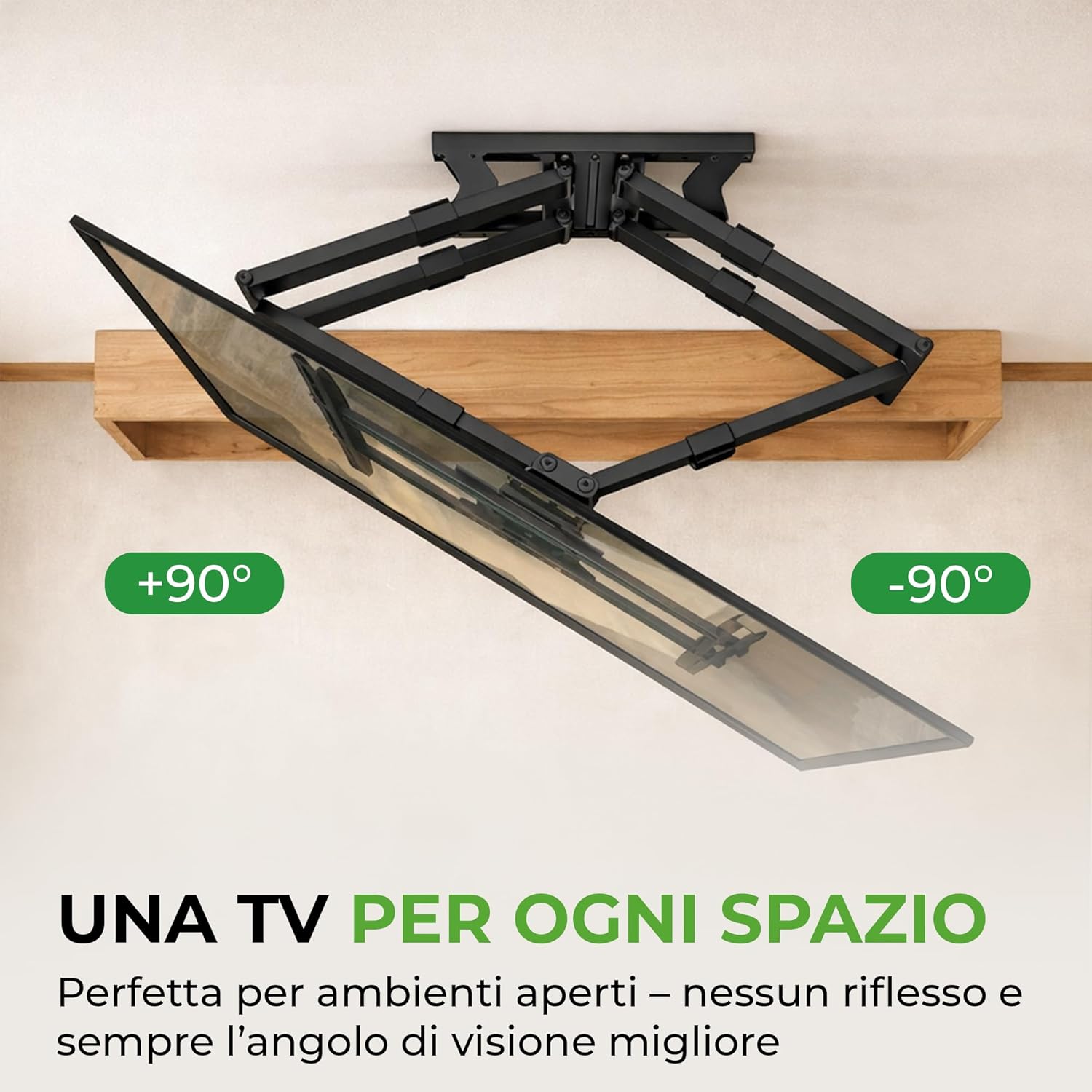 Thumbnail 4 de XTRARM TiTon Double 100 cm: Supporto TV Parete a due bracci per 50–75", 80 kg, VESA 600x400