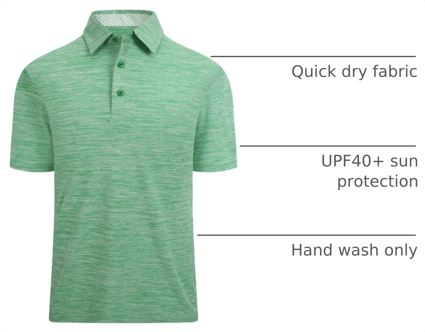 Thumbnail 3 de Alex Vando Men's Golf Shirt Quick-Dry