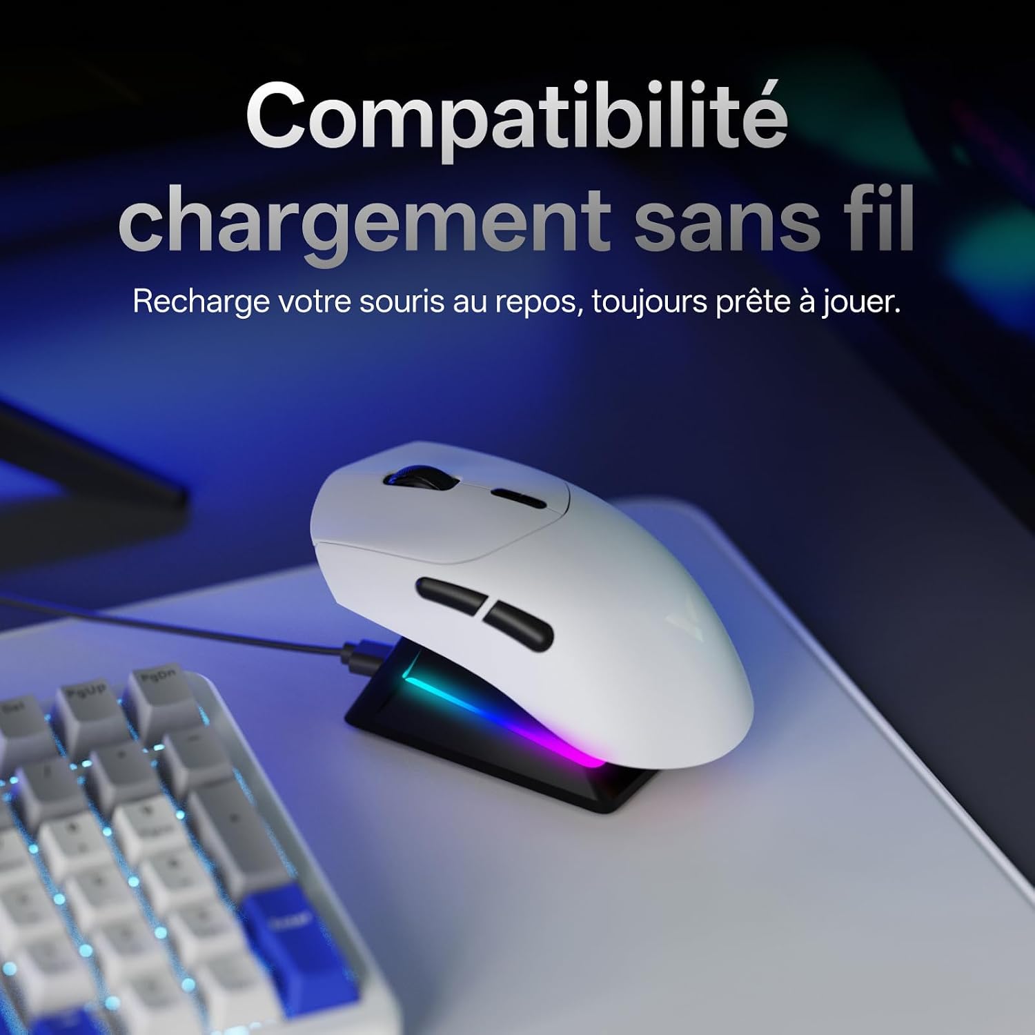 Thumbnail 6 de Rapoo VT7 draadloze gamingmuis, 53 g, 8.000 Hz en PAW3398-sensor